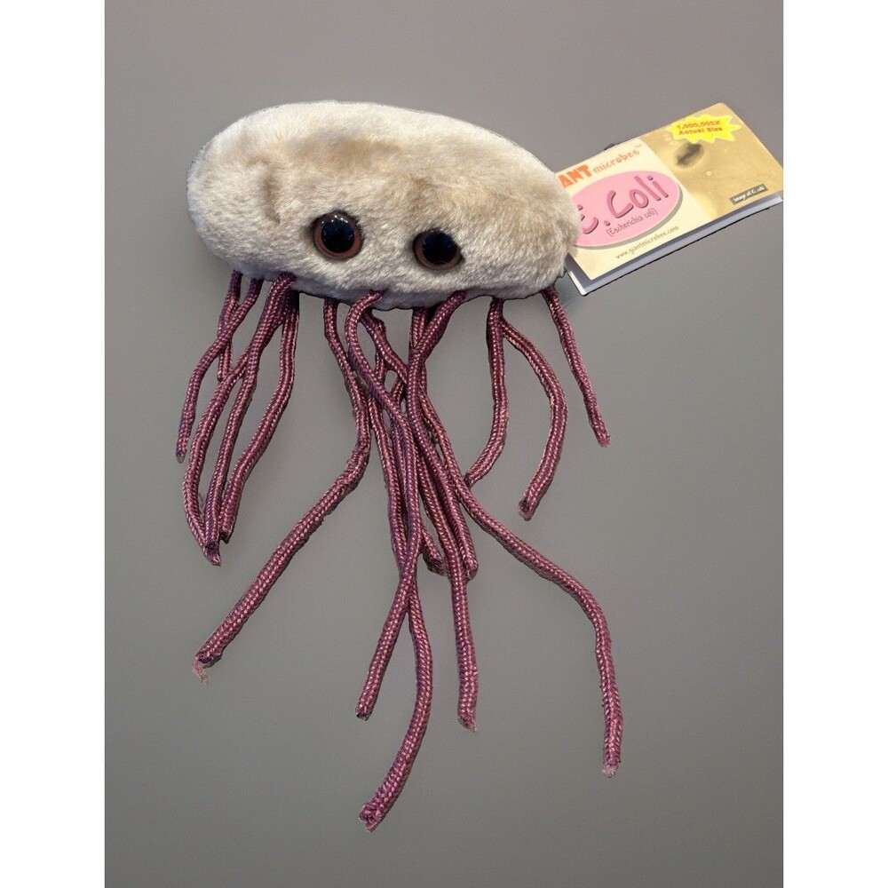 Vtg Giant Microbes E coli Bacteria Plush Science Microbiology germ toy stuffy